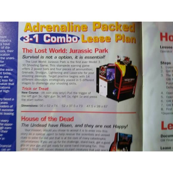 Sega Strategy Magazine Jurassic Park House Of The Dead Horror Retro Arcade Game - Picture 11 of 12